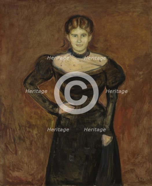 Aase Norregaard, probably 1899. Creator: Edvard Munch.