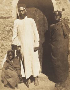 Abu Nabut and Negro Slaves in Cairo, April 22, 1852. Creator: Ernest Benecke