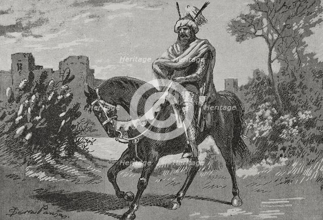 Abu Amir al-Mansur (c939-1002), 1890. Creator: Joan Serra y Pausas.