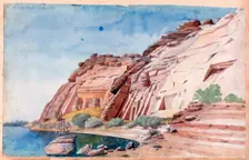 Abu Simbel Egypt, 19th century. Artist: Nestor l'Hote