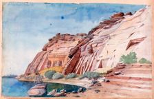 Abu Simbel Egypt, 19th century. Artist: Nestor l'Hote