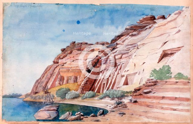 'Abu Simbel', Egypt, 19th century. Artist: Nestor l'Hote