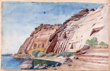 Abu Simbel Egypt, 19th century. Artist: Nestor l'Hote
