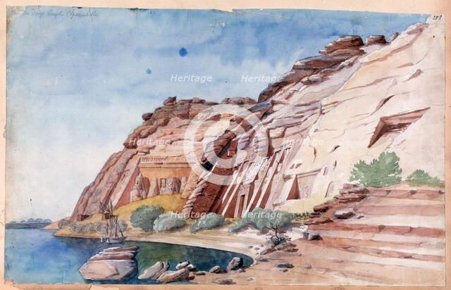 'Abu Simbel', Egypt, 19th century. Artist: Nestor l'Hote