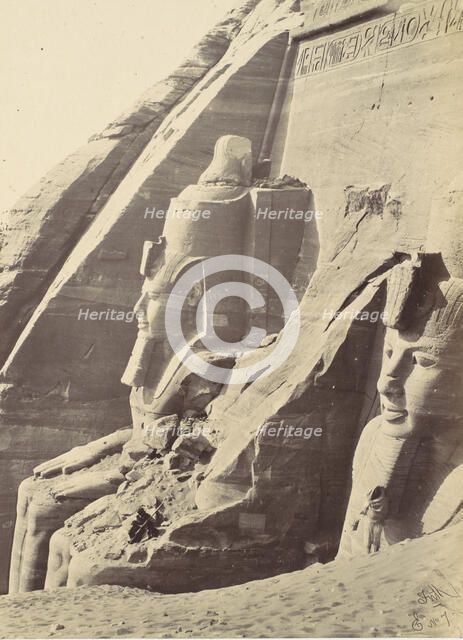 Abu Simbel, Nubia, 1857. Creator: Francis Frith.