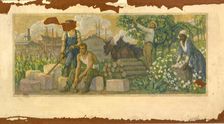 Abundance of Today (mural study, Clarksville, Tennessee Post Office), ca. 1937-1938. Creator: F. Luis Mora