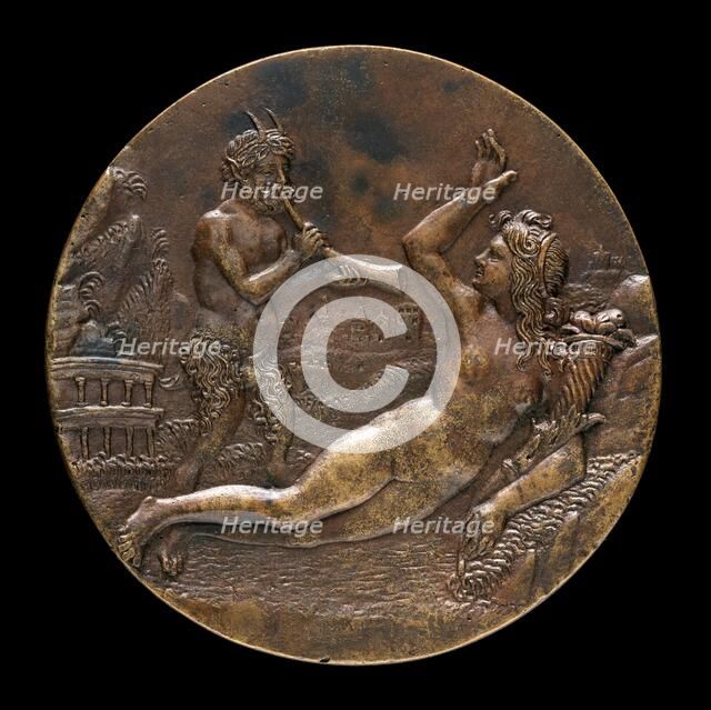 Abundance and a Satyr [obverse], 1505 or after. Creator: Pseudo Antonio da Brescia.