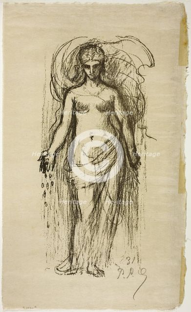 Abundance, from the ninth album of L'Estampe originale, 1895. Creator: Pierre Puvis de Chavannes.