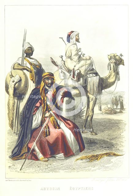 Abyssinian - Egyptians, 1858.  Creators: Rouargue Brothers, Émile Rouargue, Adolphe Rouargue.