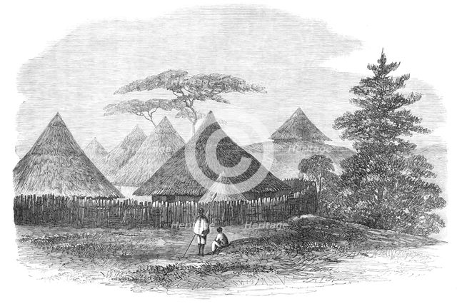 Abyssinian Expedition: house at Magdala where Consul Cameron and Rev. Stern were...imprisoned, 1868. Creator: Unknown.