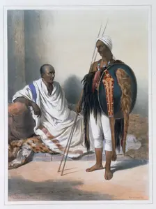 Abyssinian priest and warrior, 1848. Creator: Lemoine