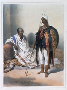 Abyssinian priest and warrior, 1848. Creator: Lemoine