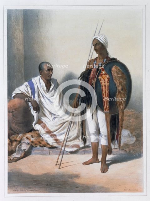 Abyssinian priest and warrior, 1848. Creator: Lemoine.