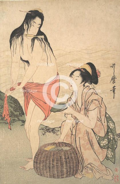 Abalone Divers, 1788. Creator: Kitagawa Utamaro.