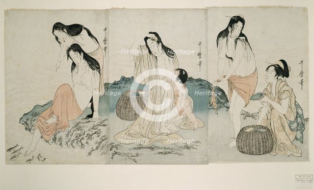Abalone Divers, Japan, c. 1797/98. Creator: Kitagawa Utamaro.