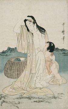Abalone Divers, Japan, c. 1797/98. Creator: Kitagawa Utamaro