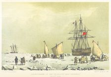 Abandonment of the "Resolute" and "Intrepid", May 15th 1854, (1857). Creator: M & N Hanhart