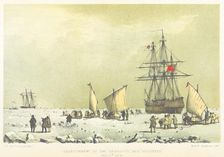 Abandonment of the "Resolute" and "Intrepid", May 15th 1854, (1857). Creator: M & N Hanhart