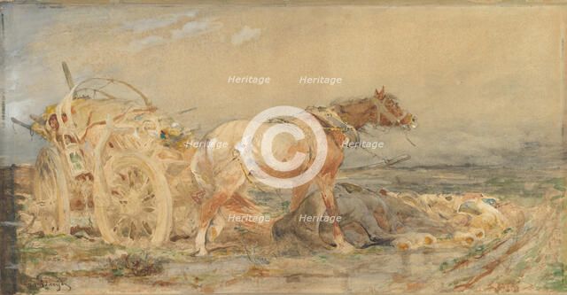 Abandoned: Marshes of the Danube, before 1887. Creator: Christian Adolf Schreyer.