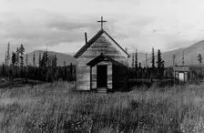 Abandoned church in cut-over area, Boundary County, Idaho, 1939. Creator: Dorothea Lange