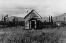 Abandoned church in cut-over area, Boundary County, Idaho, 1939. Creator: Dorothea Lange