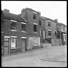 Abandoned derelict houses, Stoke-on-Trent, 1965-1968. Creator: Eileen Deste