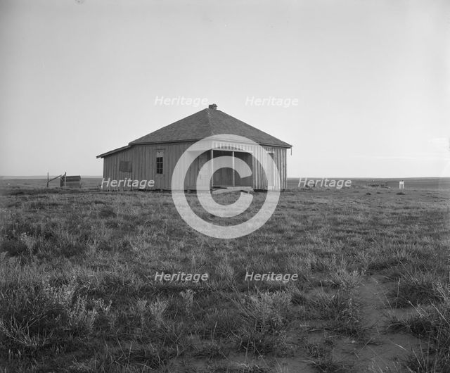 Abandoned house and land, Hall County, Texas, 1937. Creator: Dorothea Lange.