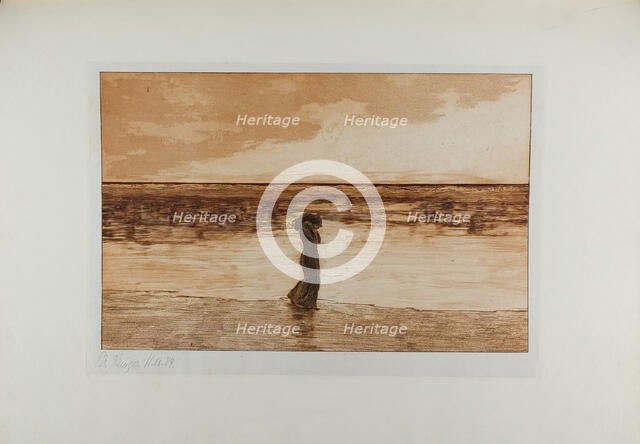 Abandoned, plate five from A Life, 1884. Creator: Max Klinger.