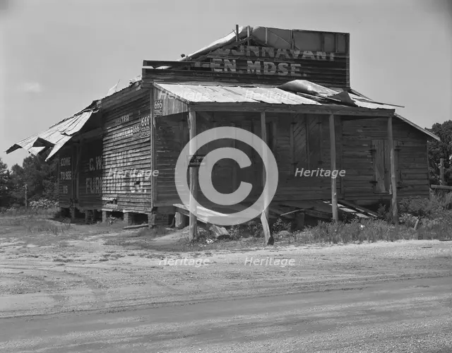 Abandoned store, Advance, Alabama, 1935 or 1936. Creator: Walker Evans.