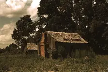 Abandoned shacks, vicinity of Beaufort, S.C., 1939. Creator: Marion Post Wolcott