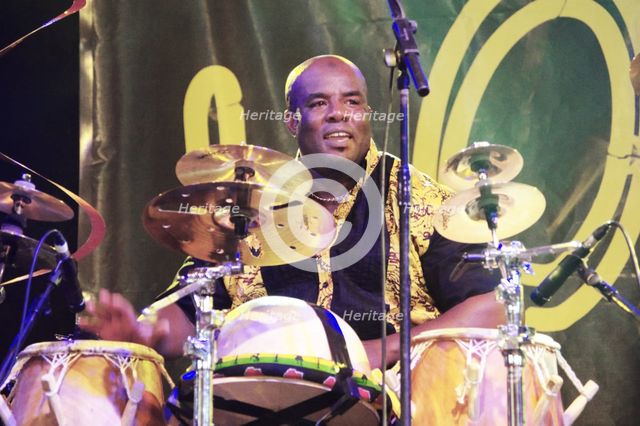 Abass Dodoo, Love Supreme Jazz Festival, Glynde Place, East Sussex, 2015. Artist: Brian O'Connor.