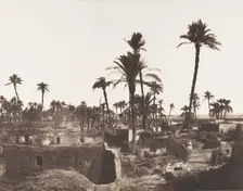 Abâziz, Intérieure d'un Village Arabe, 1851-52. Creator: Félix Teynard