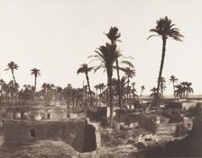 Abâziz, Intérieure d'un Village Arabe, 1851-52. Creator: Félix Teynard