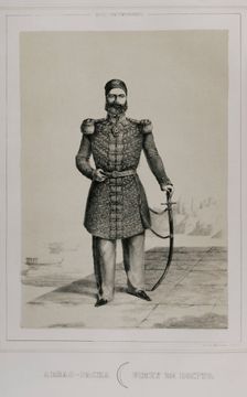 Abbas I of Egypt, (1812-1854), Wali of Egypt under the Ottomans from 1848 to 1854, 1852. Creator: Martinez