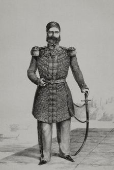 Abbas I of Egypt, (1812-1854), Wali of Egypt under the Ottomans from 1848 to 1854, 1852. Creator: Martinez