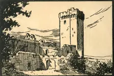 Abbaye De Montmajour -The Old Abbey of Montmajour c1920s. Creator: E Laget