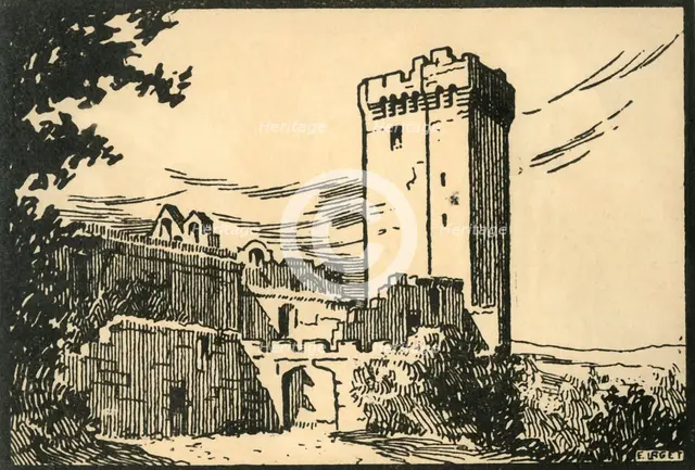 'Abbaye De Montmajour -The Old Abbey of Montmajour', c1920s. Creator: E Laget.