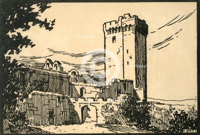 'Abbaye De Montmajour -The Old Abbey of Montmajour', c1920s. Creator: E Laget.