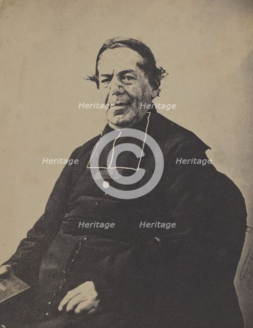 Abbé de Noailles, negative 1856; print 1857-1860. Creator: Adrien Alban Tournachon.