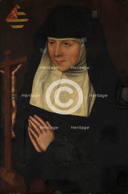 Abbess at Prayer, possibly late 1500s. Creator: Unknown.