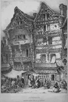 Abbeville, Maison Grande, Rue de la Tarterie early 19th century. Creators: Harry Willson, Godefroy Engelmann