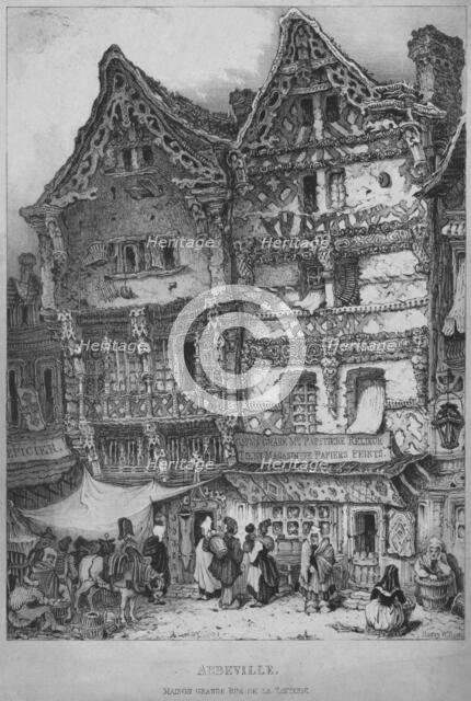 'Abbeville, Maison Grande, Rue de la Tarterie', early 19th century. Creators: Harry Willson, Godefroy Engelmann.