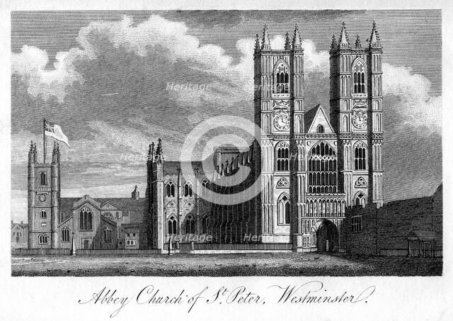 'Abbey Church of St Peter, Westminster', London, 1805. Artist: Unknown