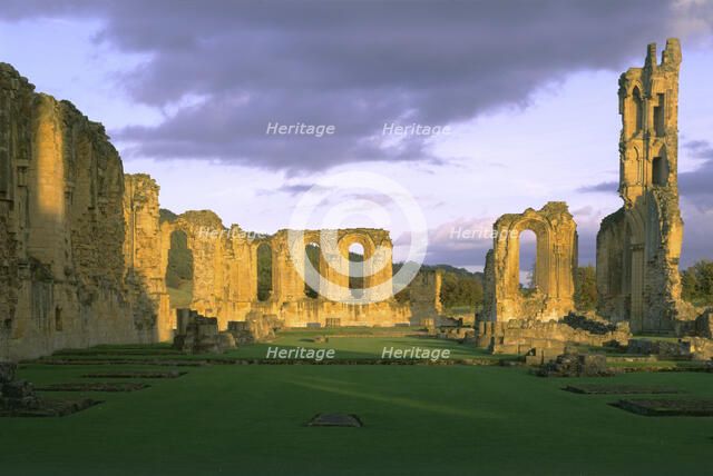 Abbey church, Byland Abbey, North Yorkshire, 1998. Artist: J Richards
