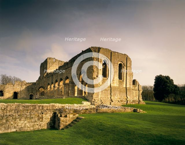 Abbey church from West, Buildwas Abbey, Shropshire, 1990. Artist: Unknown