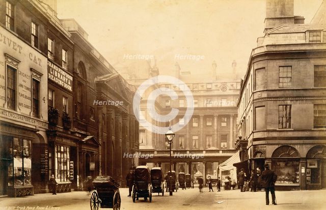 Abbey Square and Pump Rooms, Bath, c1880. Creator: Unknown.
