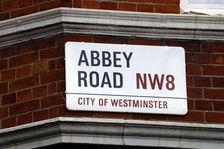 Abbey Road street sign, City of Westminister, London, England, 2008. Creator: LTL