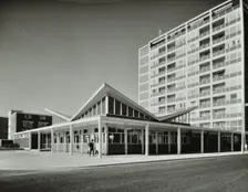 Abbey Wood Estate, Woolwich, London: exterior of youth club, 1964. Creator: Unknown
