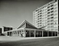 Abbey Wood Estate, Woolwich, London: exterior of youth club, 1964. Creator: Unknown