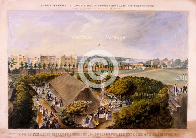 Abbey Tavern, St John's Wood, London, c1870. Artist: James Barnett